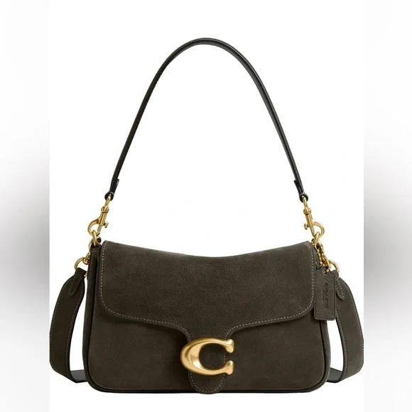 Coach Soft Tabby in Olive Suede - Picture 9 of 12